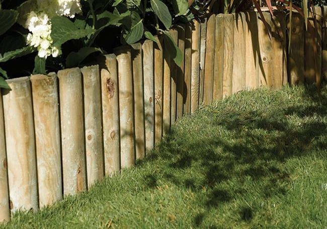 garden edging logs